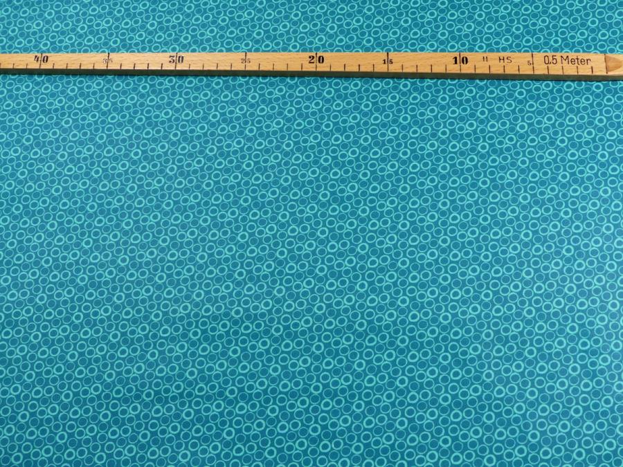 Preview: Basic Ton in Ton petrol Patchworkstoff Benartex mit Maß